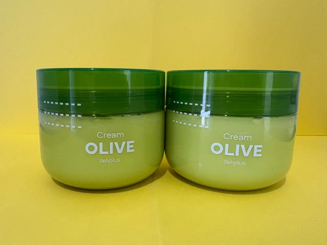 Crème Corporelle Hydratante DELIPLUS à L'huile D'olive - Lot De 2 X 300 Ml - Neuf
