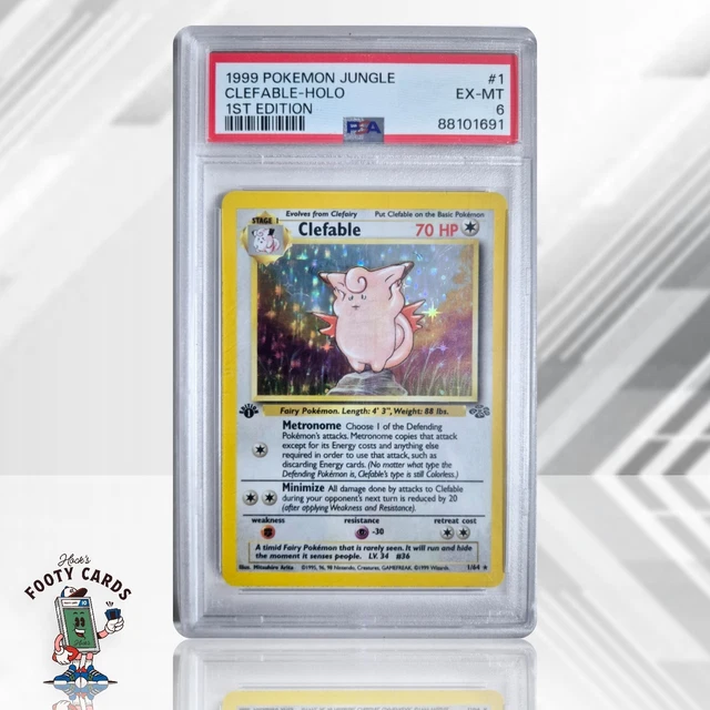 PSA5】ピクシー #36 CLEFABLE CLEFABLE PSA 8 Jungle Holo Pokemon