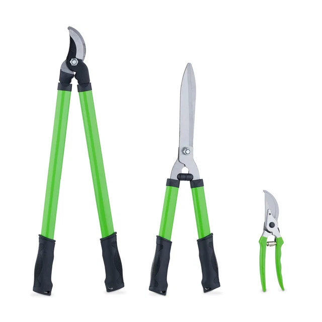 Kit Profesional De Jardinería: Podadora, Tijeras De Podar Y Cizalla De Cremallera - Garden Factory