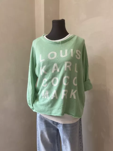 Lässiger Sweater Grün Louis Karl Mark One Size bis Gr 42 (L4)