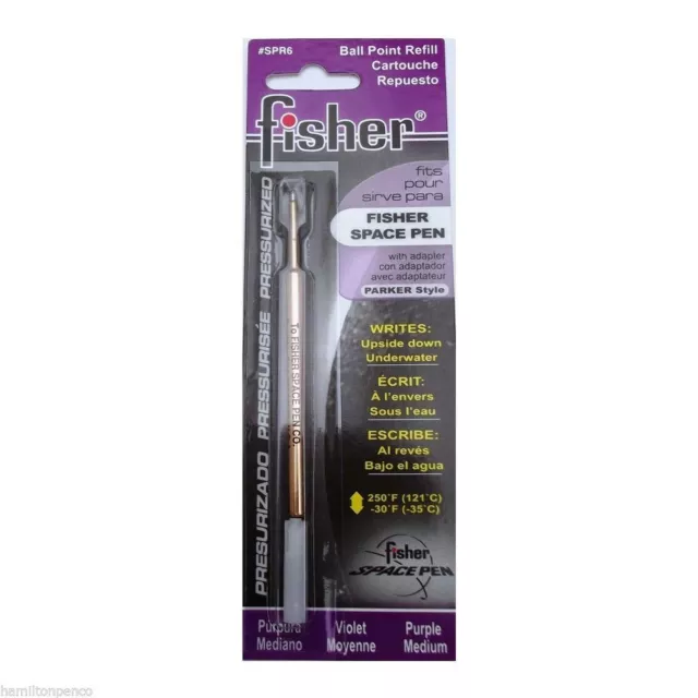 Sensa  Ballpoint Pen Purple Medium Pt Refill New In Pack SPR6 Fisher Space Pen