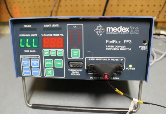 Perimed Medex PeriFlux PF3 Laser Doppler Perfusion Monitor Perimed Medex PeriFlux PF3 Laser Doppler Perfusion Monitor