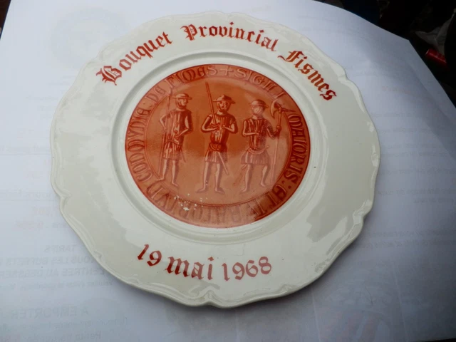 lot de 6 Assiettes Plates Provincial Bouquet 1987 JMP Marketing - 27cm - Vendu