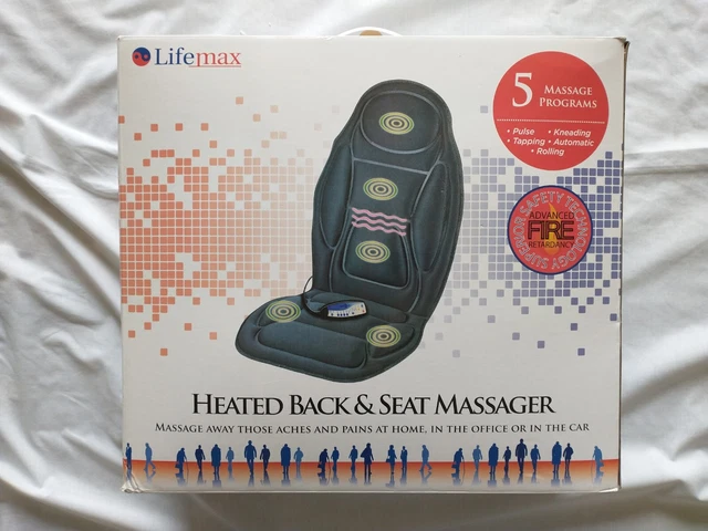 Lifemax heated back and seat massager clearance