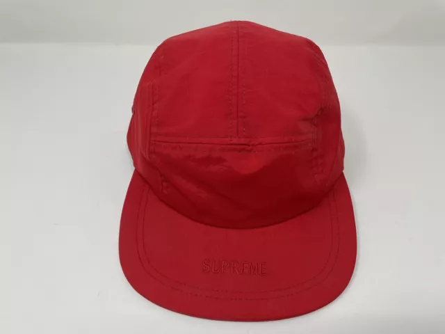 Supreme 5-Panel Hat Camp Cap Red Nylon