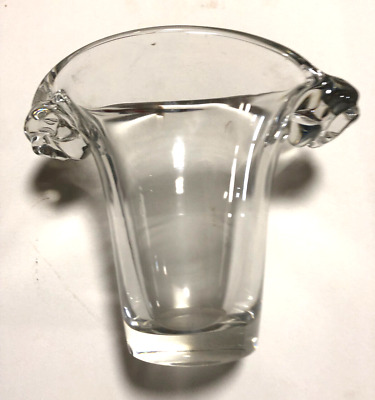 Grand vase en cristal signé DAUM par BAUMANN design 24 cm designer Déco no verre 
