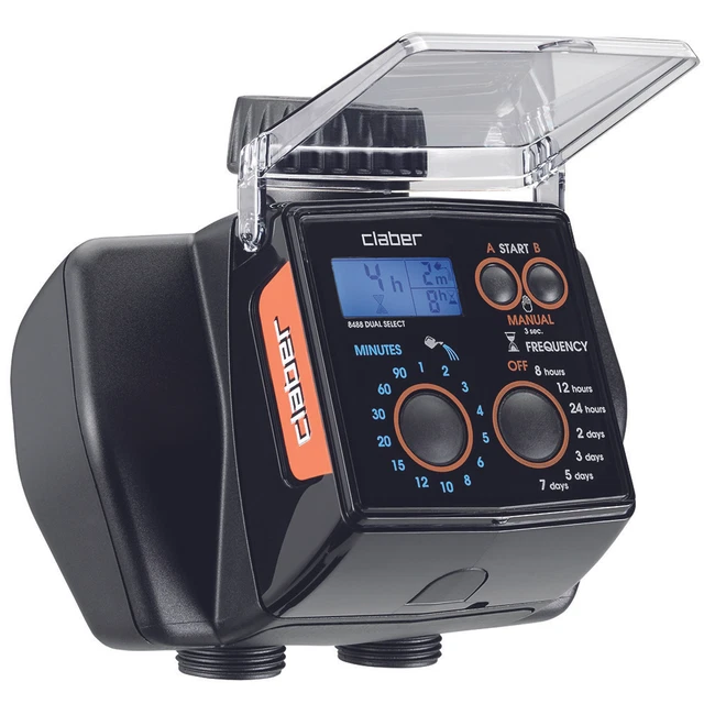 Claber 8488 Dual Select Centralina Programmatore Irrigazione Giardino 2 Vie 2