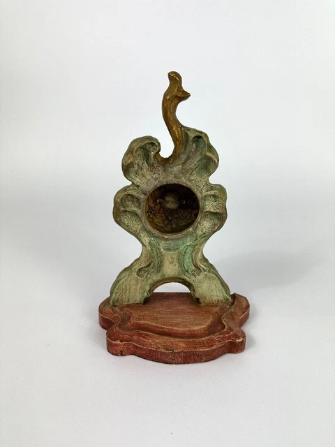 Altes Reliquiar Heiliger Franziskus Monstranz 20. Jh. Hausaltar Holz Kreuz