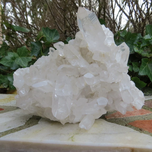 Mineralien Quarz Bergkristall Druse Bergbau Arkansas Amerika Heilstein Esoterik
