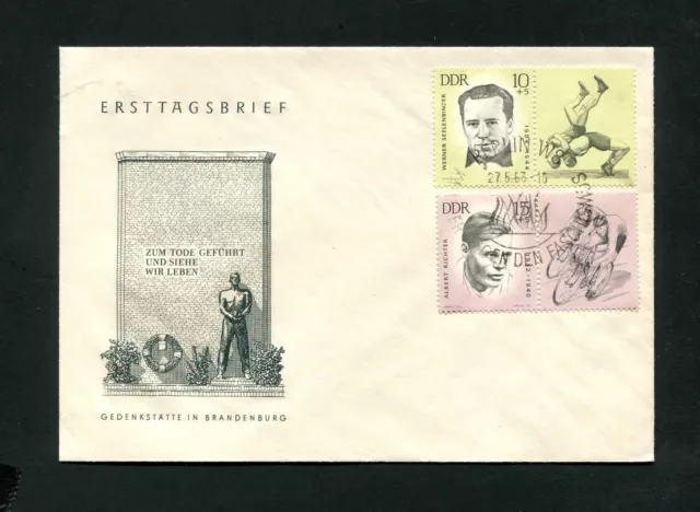 DDR  ZD 71 - 72 FDC  Sportler     (EB-18)