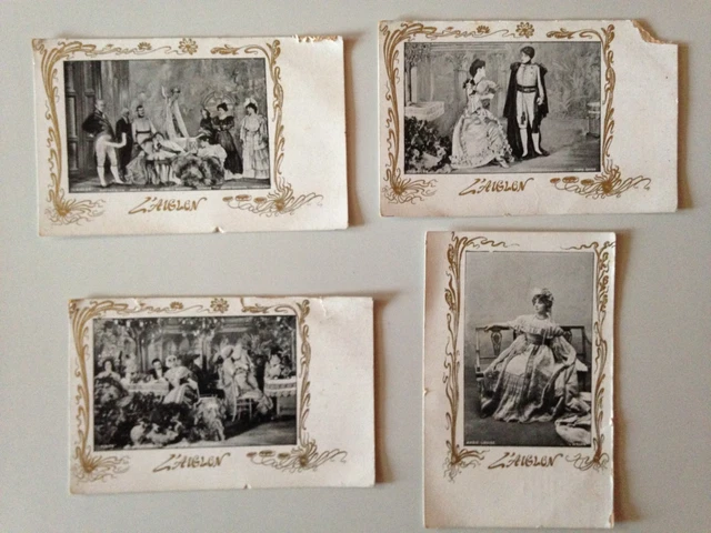 Lot 4 Anciennes Cartes Postales Special L'aiglon - Chapellerie Antonin Paris