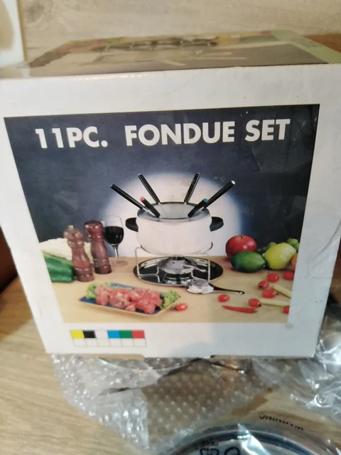 11 Piece Fondue Set Stainless Steel