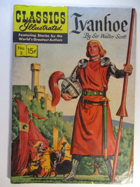 Classics Illustrated #2 Ivanhoe, Sir Walter Scott, HRN153, VG/F, 5.0, OW Pages