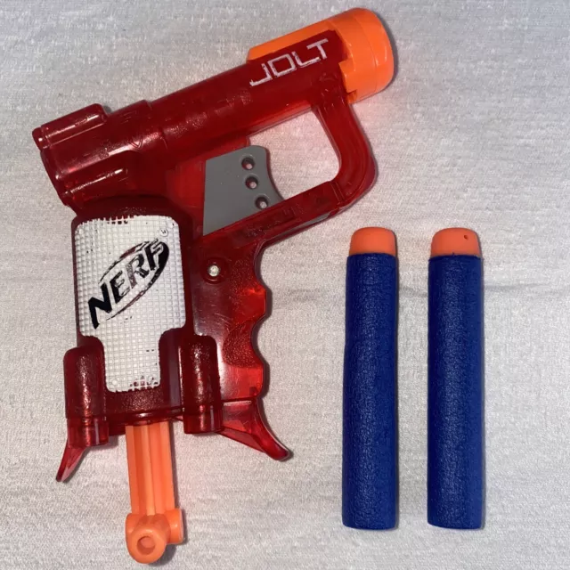 NERF Jolt Gun Pistole Blaster N Strike Elite ROT Hasbro TOP Zustand