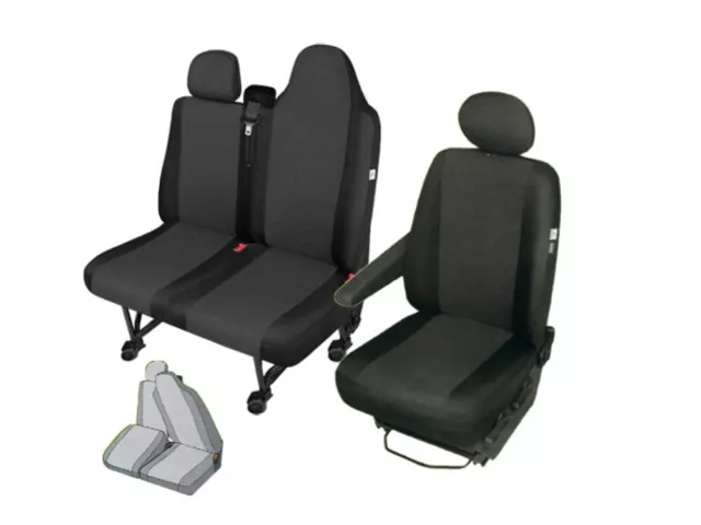 Opel Movano 3 Funda de Asiento Protector Kit Asiento Conductor Banco (Plegable)