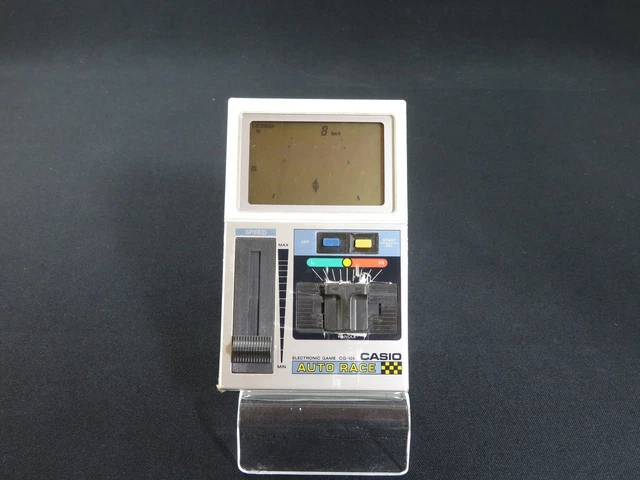 CASIO CG-105 AUTO RACE LCD LSI Electronic Game 1982 made in Japan