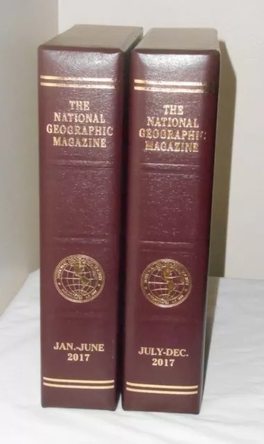 2 NATIONAL GEORGRAPHIC MAGAZINE Cover Case Holder JAN.-JUNE JULY-DEC 2017- Empty