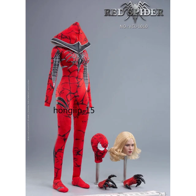 VERYCOOL Venom Red Spider Jessica Alba head Sculpt 1/6 F 12" Phicen figure Gifts