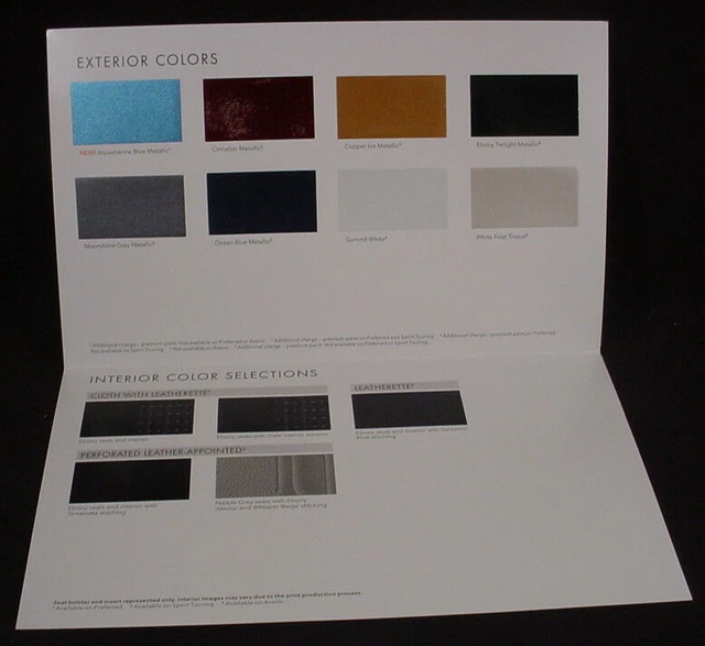 Paint Color Rochure 2025 BUICK ENVISTA Paint Color Chip Brochure - Original $14.24 ...
