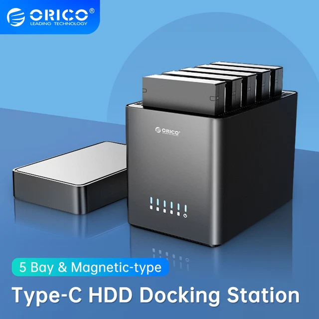 ORICO 5BAY HARD Drive Enclosure TypeC to SATA 3.5'' HDD SSD Enclosure