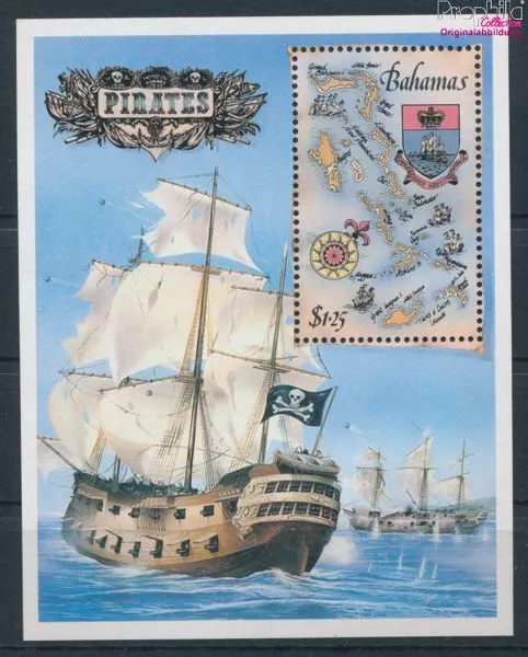 bahamas Bloc 51 (complète edition) neuf avec gomme originale 1987 pir (10174450