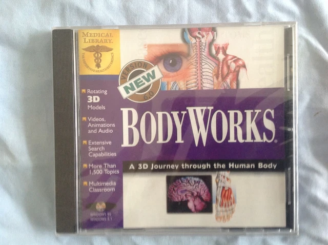 BODYWORKS - A 3D Journey Through The Human Anatomy Pc Cd-Rom : Version ...