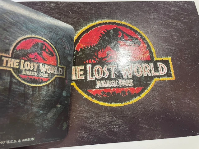 THE LOST WORLD Jurassic Park 1997 Press Pack Card Premiere Lobby the-lost-world-jurassic-park-1997-press-pack-card-premiere-lobby