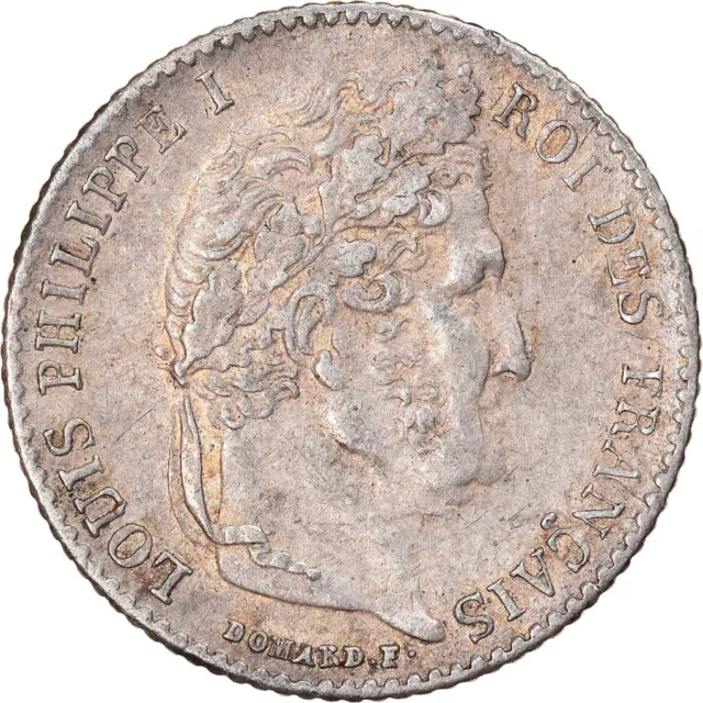 [#877546] Coin, France, Louis-Philippe, 1/4 Franc, 1839, Paris, AU, Sil, ver