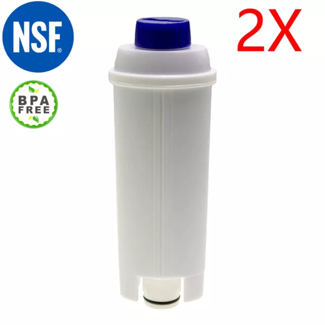 2 X Coffee Machine Water Filter For Delonghi ECAM 45.760 Eletta Cappuccino Top