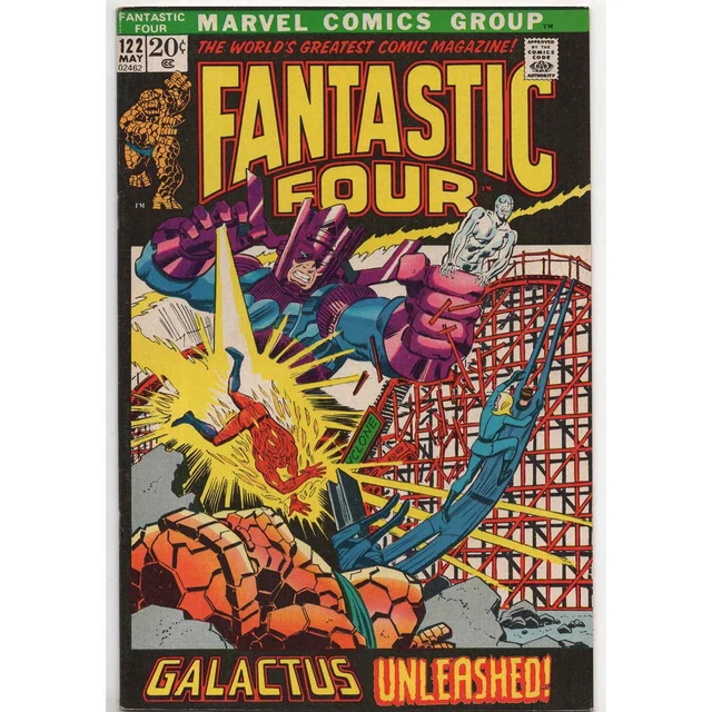Fantastic Four #122 Marvel Silver Surfer Galactus Bronze Age HIGH GRADE VF+ 8.5