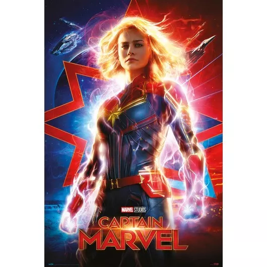 Maxi Poster Captain Marvel 91,5 x 61 cm Imprimé sur du papier de haute qualité
