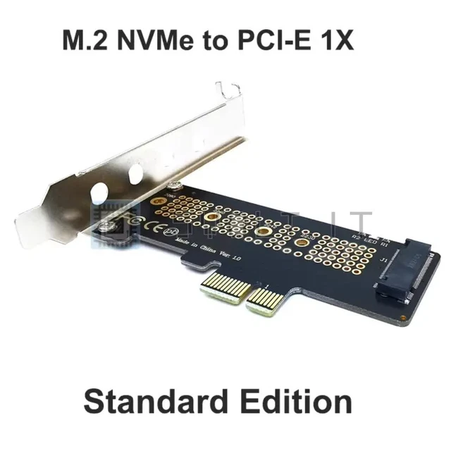 Lindy 51132 Scheda Di Interfaccia M.2: Adattatore PCIe 3.0 X4 Per SSD NVMe E AHCI, Supporto 22110-42mm