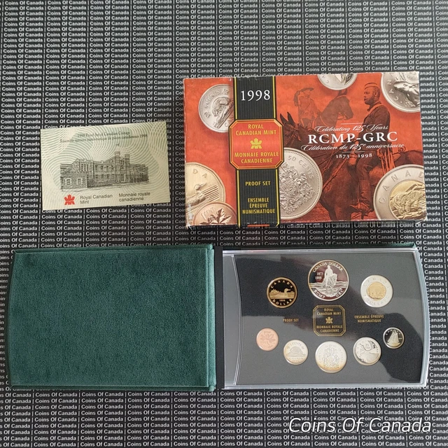 1998 Canada 8 Coin Proof Set - With Special Edition Silver Dollar #coinsofcanada