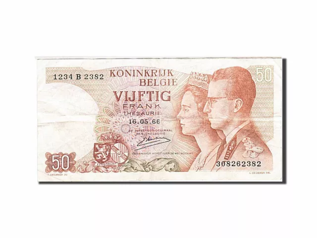 [#260464] Banknote, Belgium, 50 Francs, 1966, 1966-05-16, KM:139, VF(20-25)
