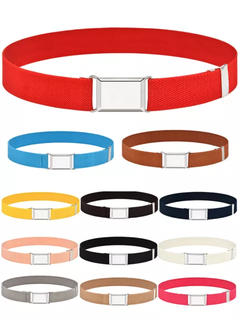 Boy Girls Pants Trousers Waist Strap Adjustable Stretch Waist Belt Easy Buckle