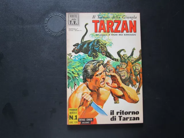 Tarzan  N. 1   1° (Prima) Serie  Il Ritorno Di Tarzan  Editrice Cenisio 1968 !!