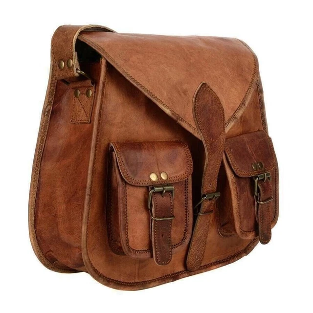 Femmes Satchel Sac Véritable Cuir Vintage Bandoulière Épaule Sac à Main Bride