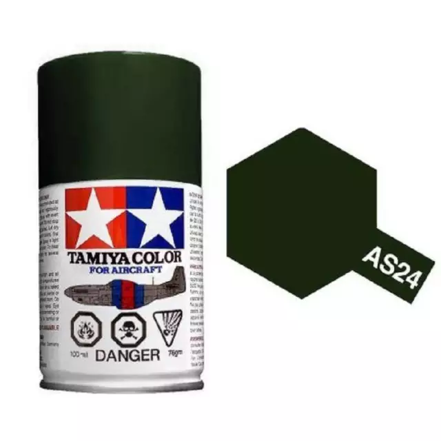 Peinture Maquette As24 Vert Foncé Luftwaffe Bombe 100ml Tamiya 86524 Maquette Ch