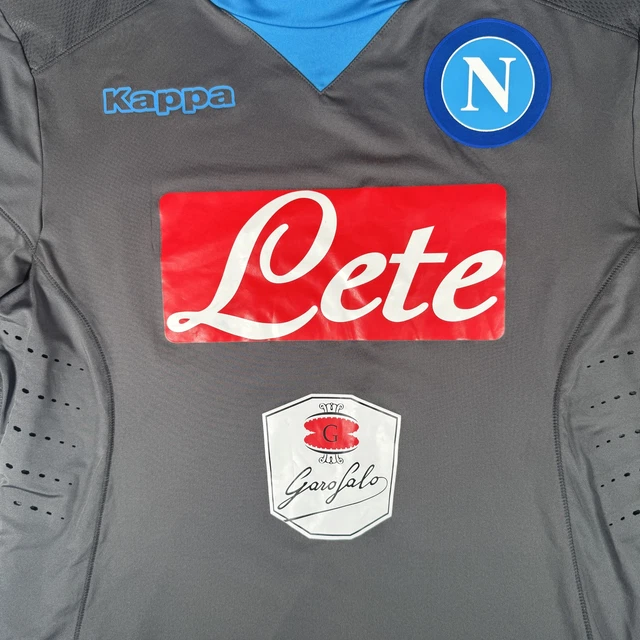 Maillot De Foot Homme Macron - SSC Napoli 2013-14 - Taille S - Bleu - Occasion