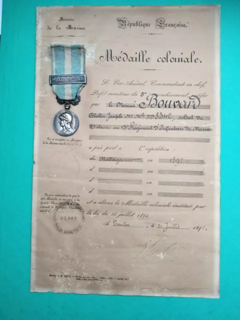 diplôme médaille Militaire