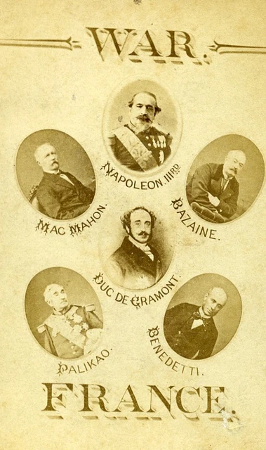 Photo CDV Vintage France Valenciennes 1870 - Portrait D'homme En Costume - Bernard & Nugues