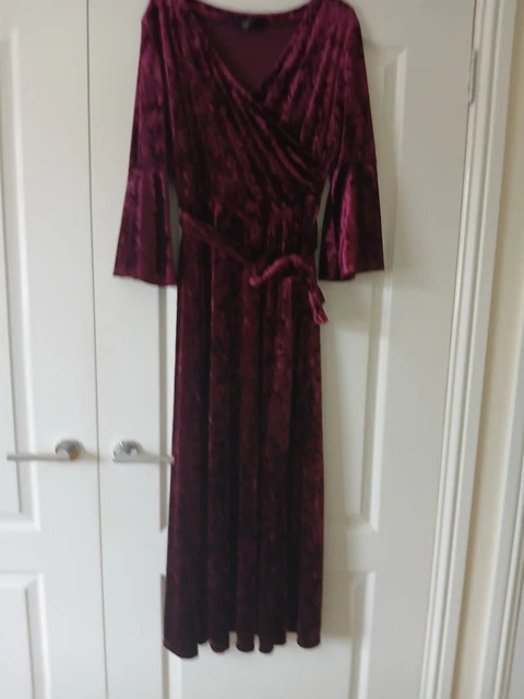 Joanna hope crushed velour maxi dress sales
