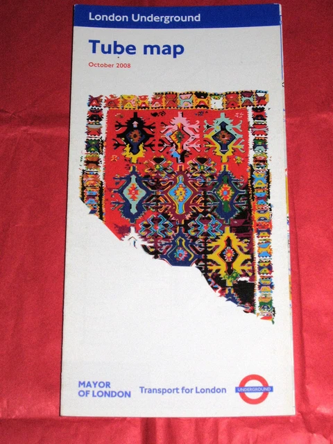 LONDON UNDERGROUND TUBE Map October 2008 - Version With Dotted East ...