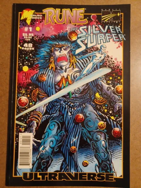 Rune Silver Surfer #1 Comic Book Marvel Malibu Ultraverse VS BWS Crossover