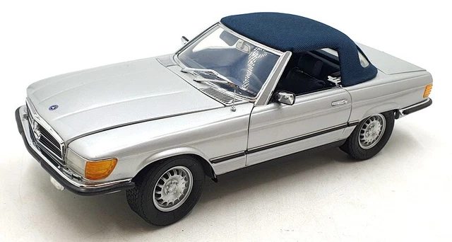 CMC 1/18 Mercedes 450 SL Gris Métal - Modèle Réduit Voiture De Collection DC9824T - Miniature Diecast