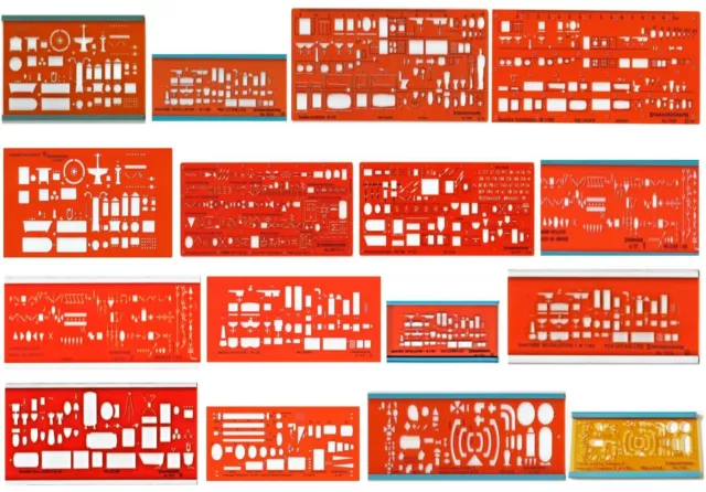 Zeichen Schablone Standardgraph Sanitär Installation Heizung Trinkwasser Auswahl