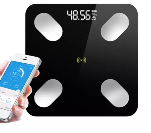 Bilancia 180 kg peso bluetooth digitale elettronica retroilluminata scala bagno grasso corporeo 3