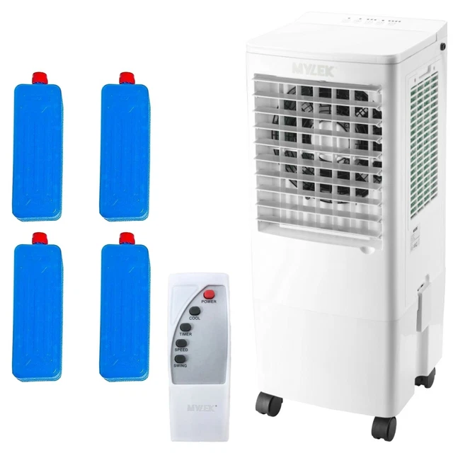 MYLEK PORTABLE AIR Cooler Evaporative Cooling Fan Humidifier Mobile Conditioner £149.99