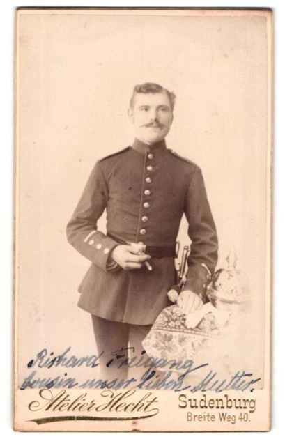 Fotografie Atelier Hecht, Sudenburg, Breite Weg 40, Soldat Richard Freigang in