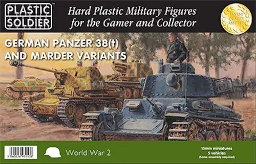 Wm 15mm Ww2 Plastic Soldier Co German Panzer 38t W Marder Variants